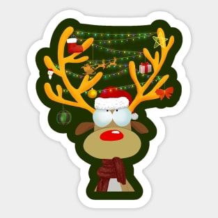 Reindeer decoration Sticker